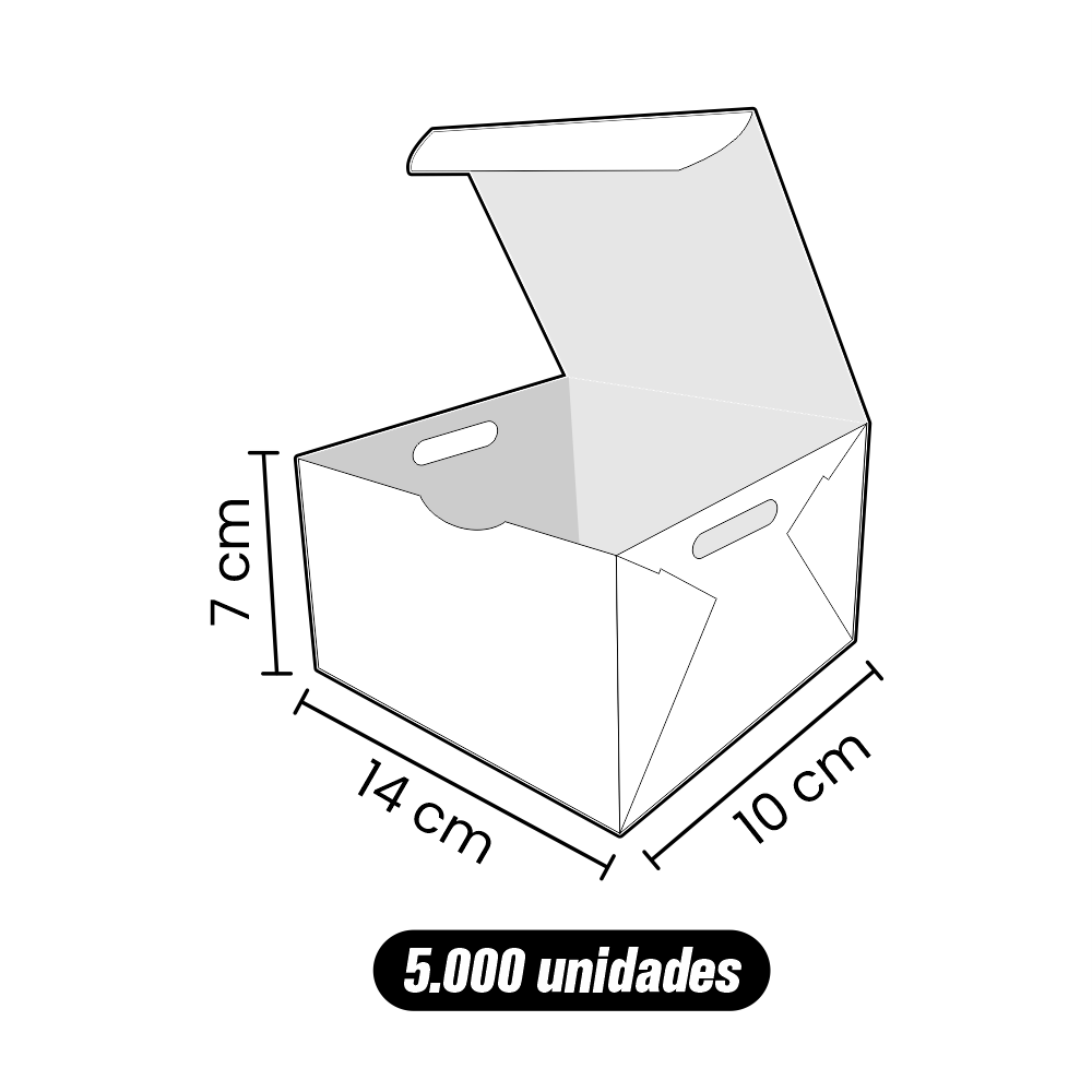 Caixa Box Porção - 5.000 Unidades