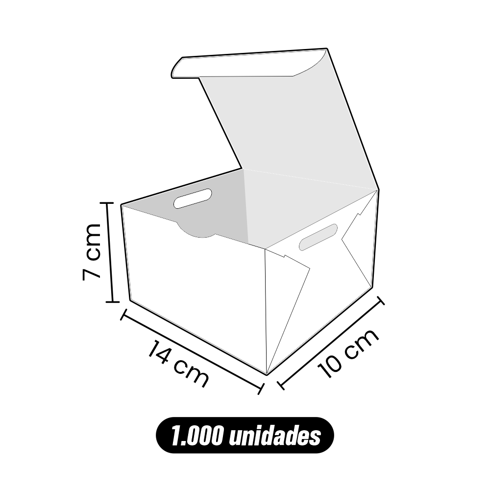 Caixa Box Porção - 1.000 Unidades