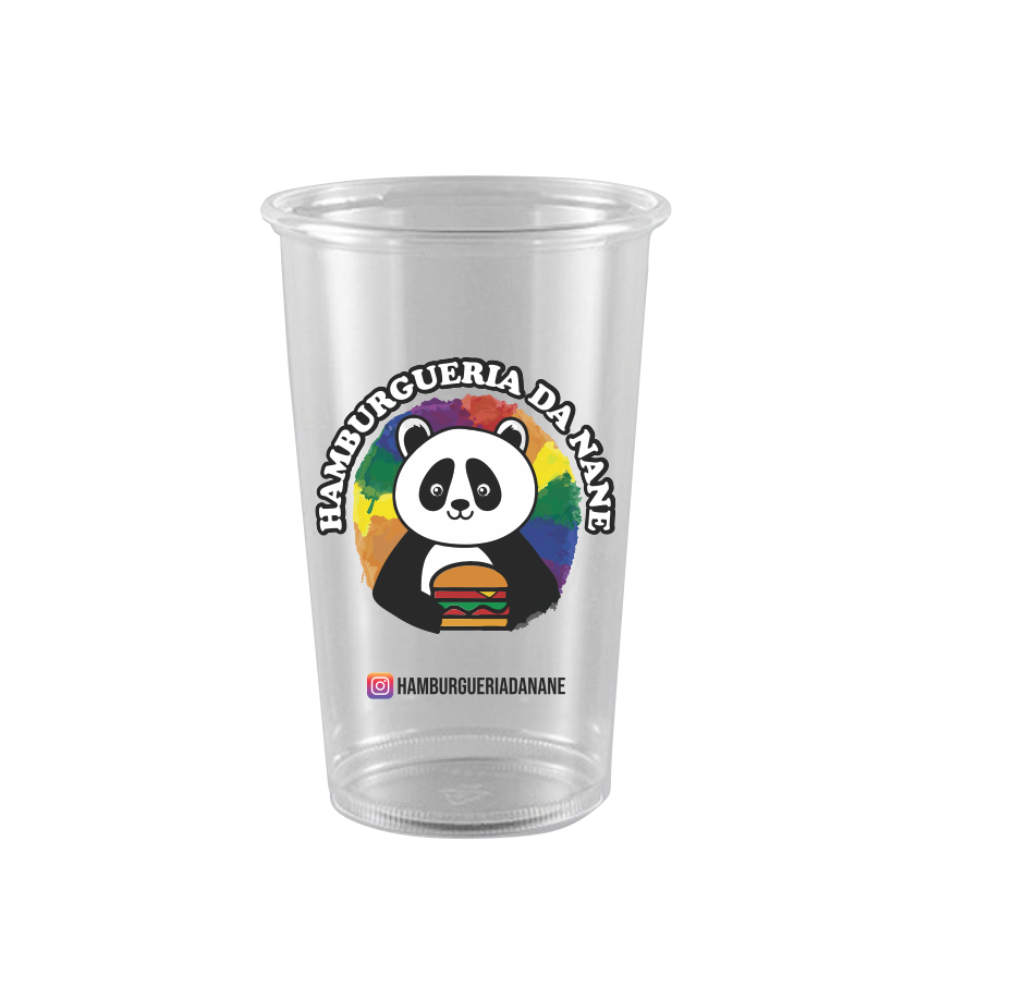 Copo Descartável Personalizado Colorido - 400ml - 1.000 unidades
