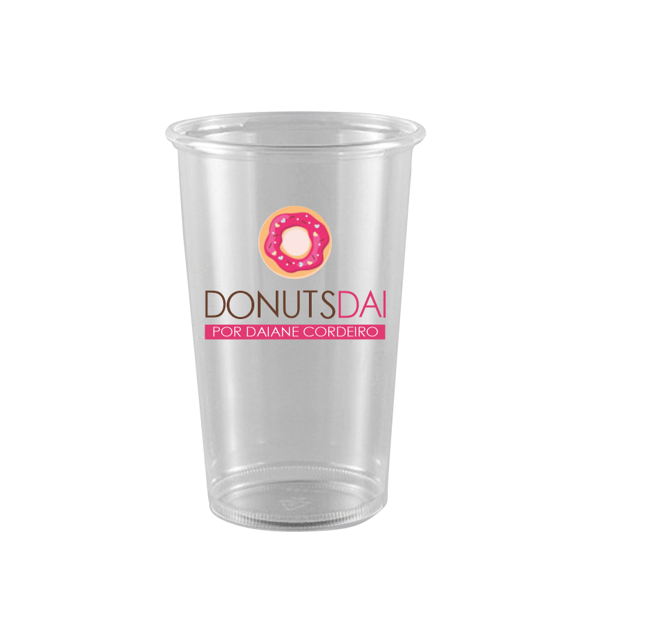 Copo Descartável Personalizado Colorido - 700ml - 3.000 unidades