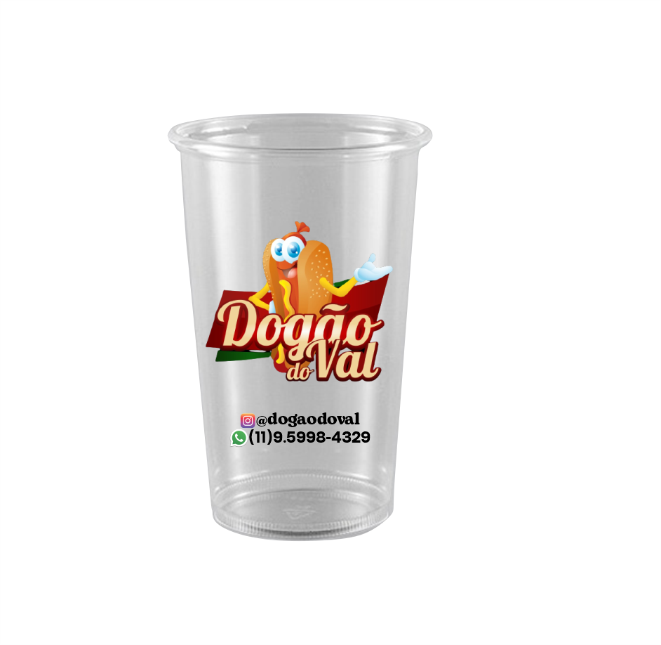 Copo Descartável Personalizado Colorido - 400ml - 3.000 unidades