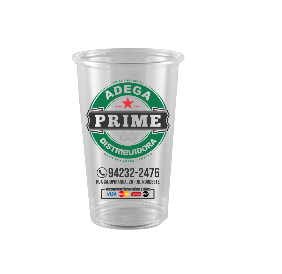 Copo Descartável Personalizado Colorido - 400ml - 1.000 unidades