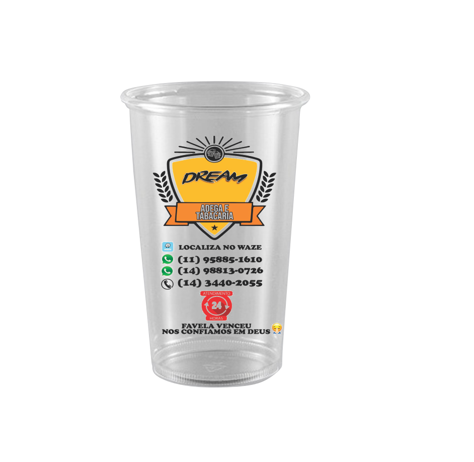 Descartável Personalizado Colorido - 700ml - 1.000 unidades