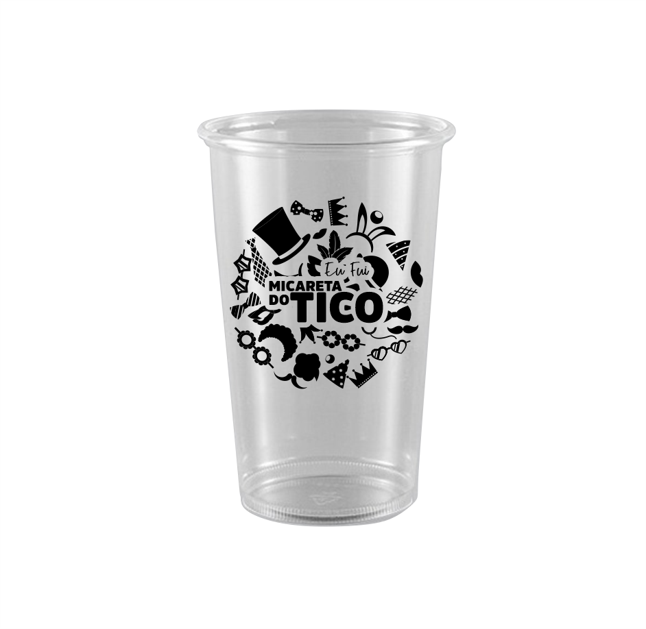 Copo Descartável Personalizado - 500ml - 1.000 unidades