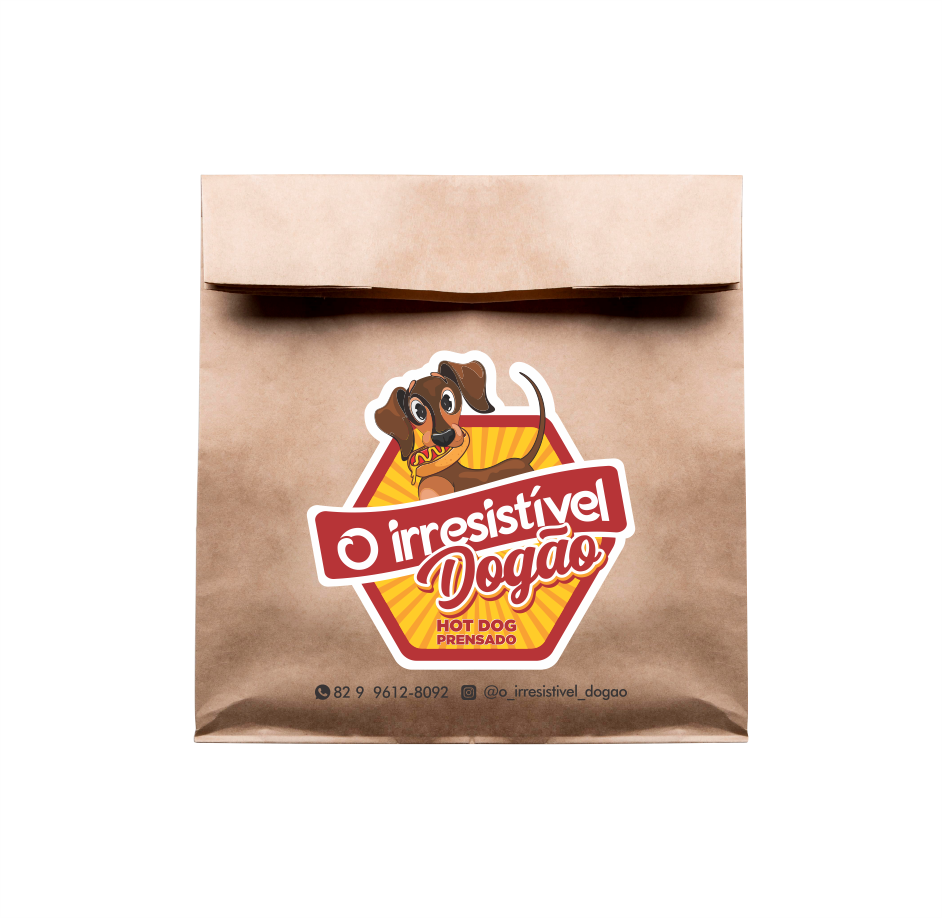 Saco Kraft Personalizado - GG (33x31x18) - 3.000 Unidades Colorido