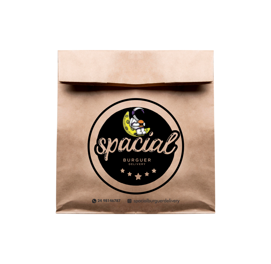 Saco Kraft Personalizado - P (22x20x09) - 5.000 Unidades Colorido