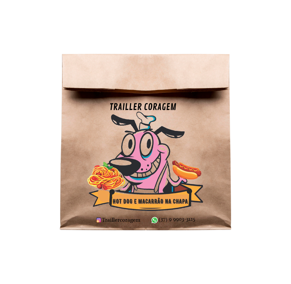 Saco Kraft Personalizado - P (22x20x09) - 3.000 Unidades Colorido