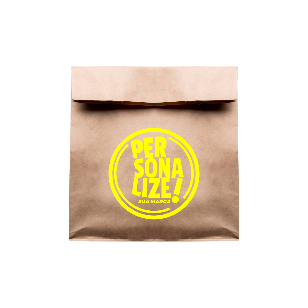 Saco Kraft Personalizado - P (22x20x09) - 3.000 Unidades
