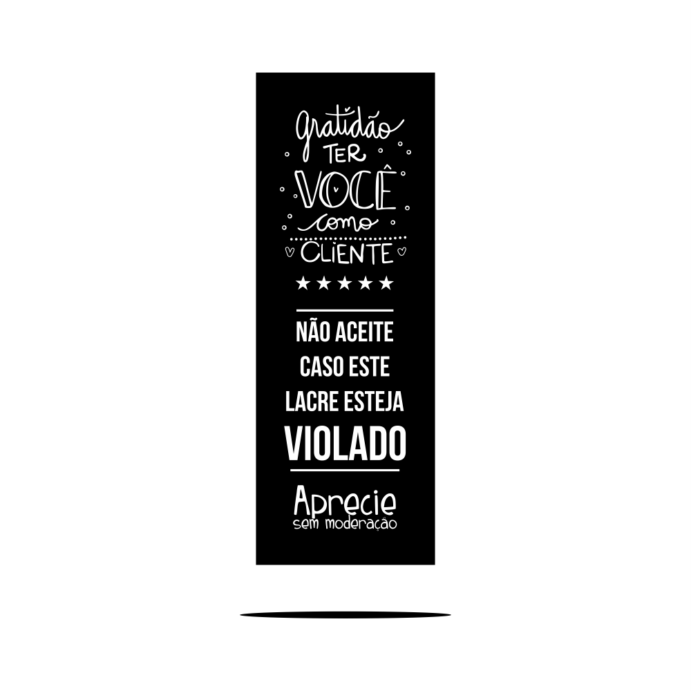 Lacre de Segurança Estampa Padrão - 3.000 unidades