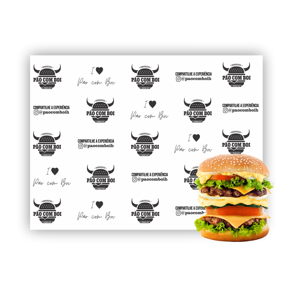 Papel Acoplado Personalizado 30cm x 40cm - 10.000 unidades