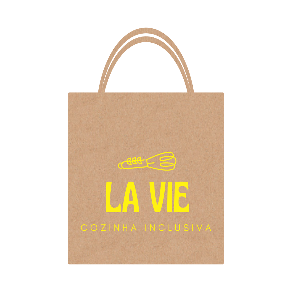 Sacola Kraft Personalizada - M (28x24x14) - 250 Unidades