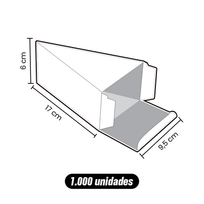 Caixa para Temaki - Personalizada - 1.000 Unidades