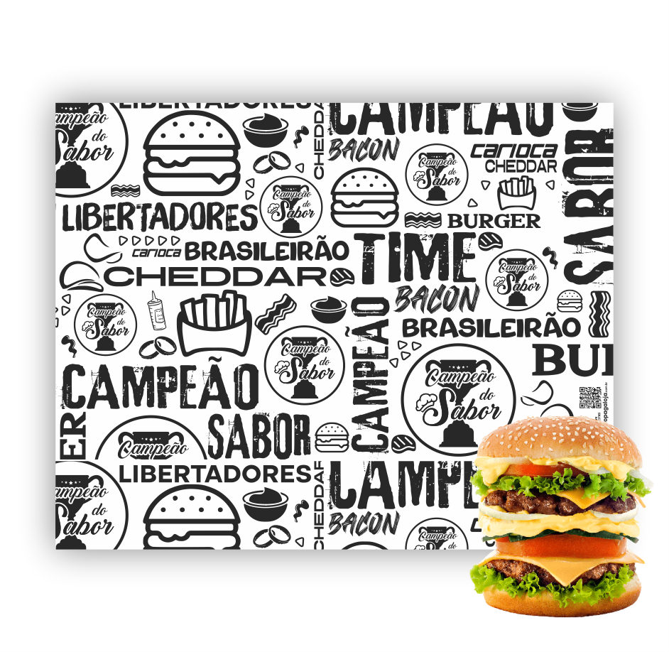 Papel Acoplado Personalizado 40cm x 40cm - 10.000 unidades